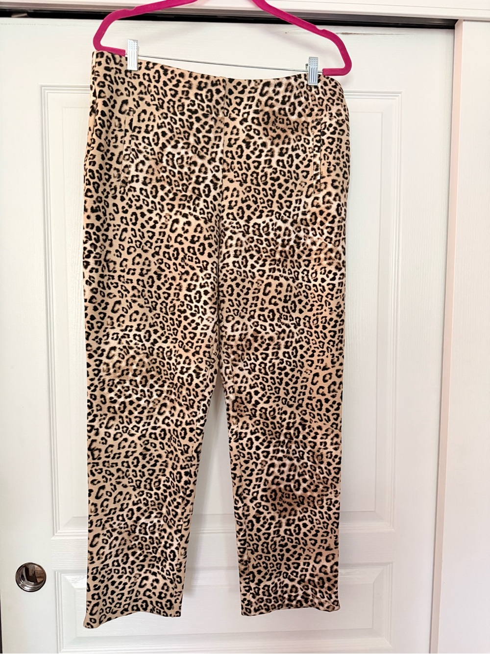 Like New Chico’s Animal Print Straight Leg Pants